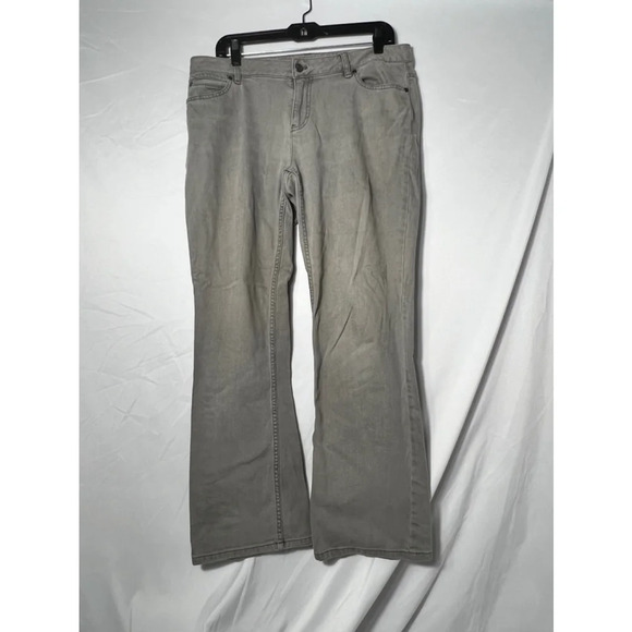 J.Jill Gray Boot Cut Jeans Size‎ 12 Petite - Picture 1 of 4
